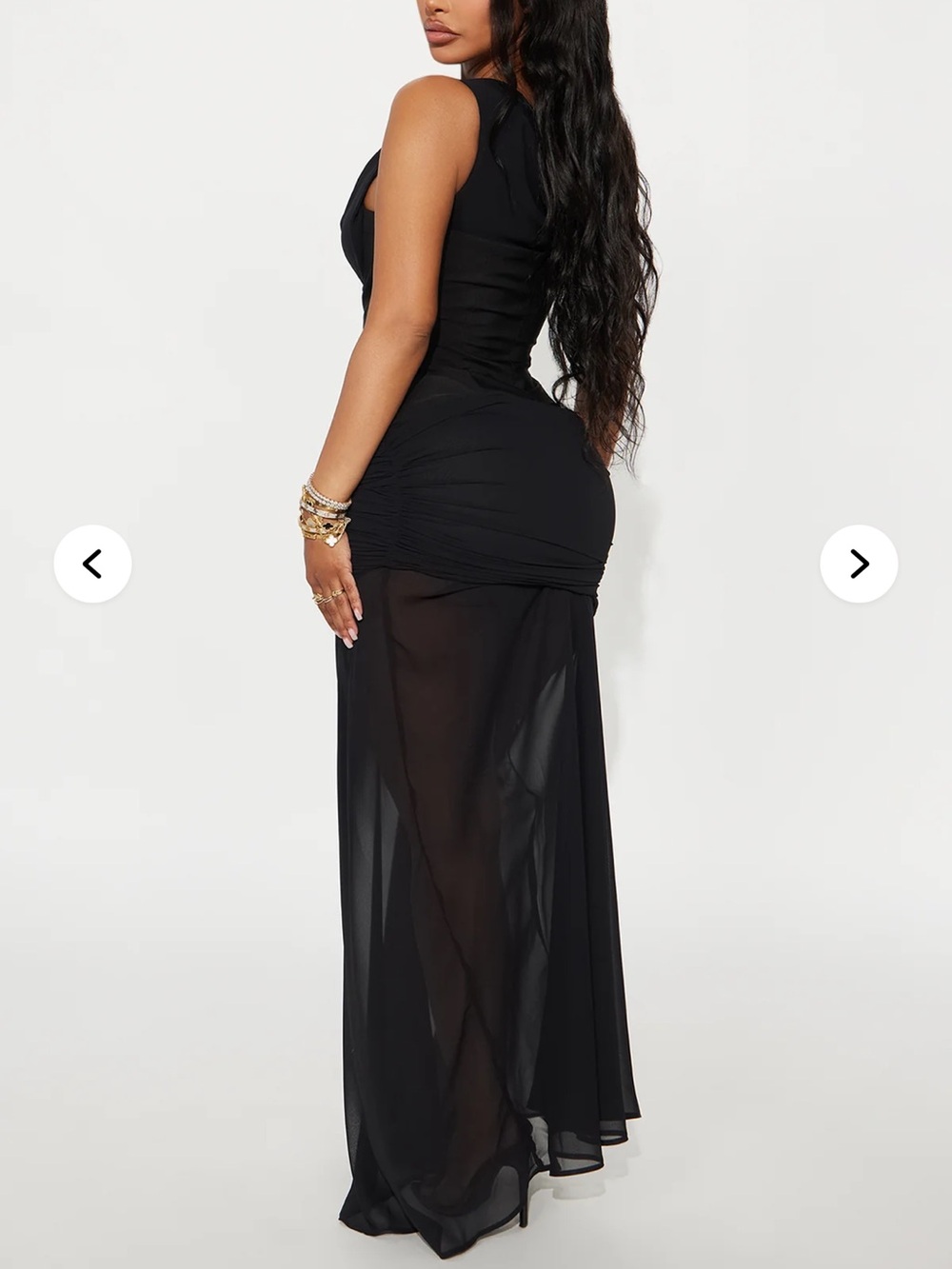 New Fashion Nova Love Language Drop Waist Maxi Dress Size XS - Picture 2 of 9